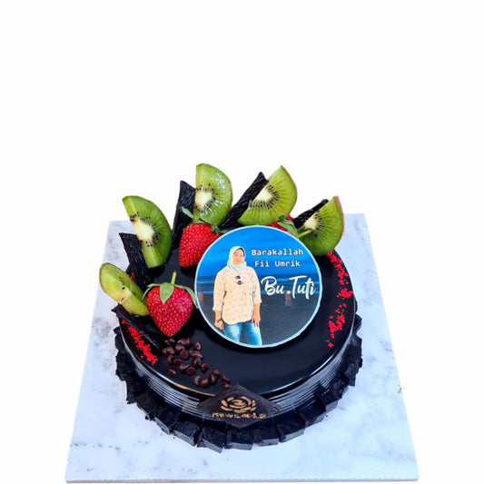 Photo Cake - Model Cokelat - Corporate