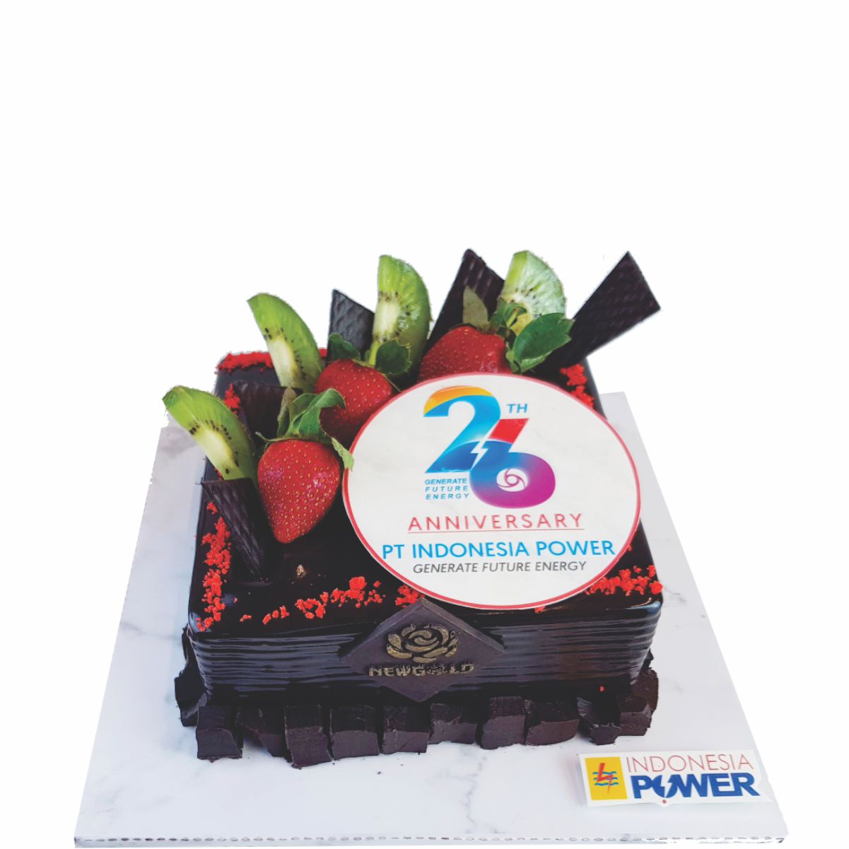 Photo Cake - Model Cokelat - Corporate